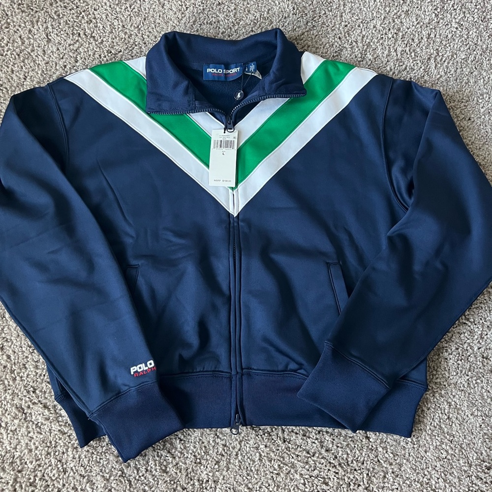 Womens LARGE Polo Sport Ralph Lauren Track Jacket